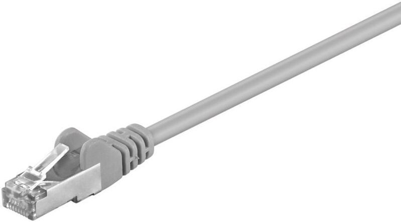 Cat 5e Patchkabel, sf/utp, grau, Kupferkaschierter Aluminiumleiter (cca). Kabellänge 1 m