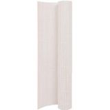 Gartenzaun Doppelseitig 110x500 cm Weiß Vidaxl