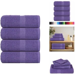 Vidaxl - Seiftücher 4 Stk. Lila 30x30 cm 360 g/m² 100% Baumwolle - Seiftuch - Seiftücher - Tuch - Tücher
