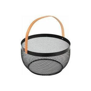 Secret De Gourmet - Obstkorb aus Metall retro, 29 cm, rot