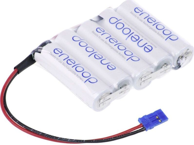 Panasonic - eneloop Reihe F1x5 Graupner Akkupack 5x Mignon (aa) Kabel, Stecker NiMH 6 v 1900 mAh