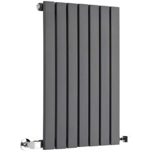 Design Heizkörper Horizontal Einlagig Anthrazit 635mm x 413mm 421W - Sloane