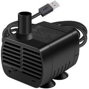 Tauchwasserpumpe, Aquariumpumpe, einstellbar, 200 l/h, 3 w, ultraleise Catit-USB-Pumpe für Teich, Aquarium, Springbrunnen