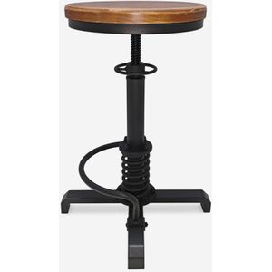 Barhocker im Vintage-Industriestil mit Schraubenverstellung Helix