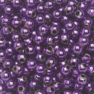 Glorex Deko Perlen 6 mm 75 g, lila Schmuckbasteln
