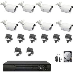 Housecurity - ahd videoüberwachungskit 8 kameras ahd infrarot 5 mpx ip hd 2 tb