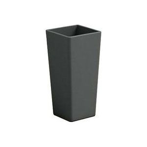Quadratische Clou-Vase mit Übertopf Havana - 65 cm