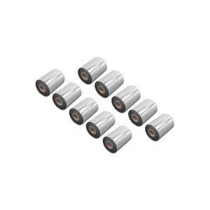 vhbw 10x Thermotransfer-Band kompatibel mit Citizen CL-S6621, CL-S6621XL Drucker Etikettendrucker, Wischfest, 90 mm x 300 m, Wachs Harz Schwarz