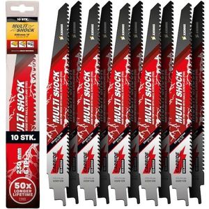 10x Amboss Multi Shock Säbelsägeblatt Länge 230 mm 6 ZpZ