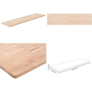 Vidaxl - Regalboden 80x20x1,5 cm Unbehandeltes Massivholz Eiche - Wandregal - Eichendielen - Holzkasten - Regalboden - Möbelzubehör - Home & Living
