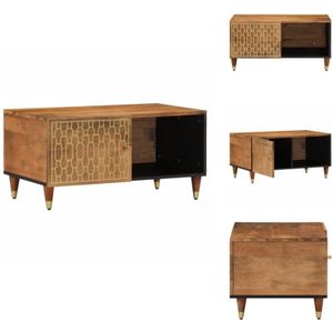 Vidaxl - Couchtisch 80x50x40 cm Massivholz Mango - Couchtisch - Wohnzimmertisch - Mangoholztisch - Sideboard - Stauraummöbel