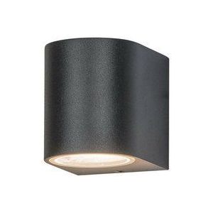 Larissa Lighting - Levski Außenleuchte Wandleuchte 1 Licht Aluminium Glas Diffusor Graphit IP54