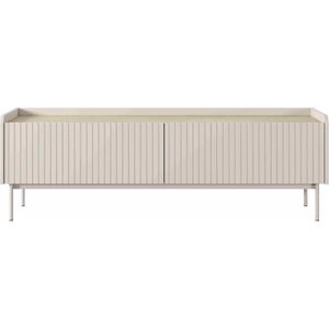 Rtv Kabinett Novhaus 153 Sideboard mit zwei Schränken Metallfüße Beige - Furnix