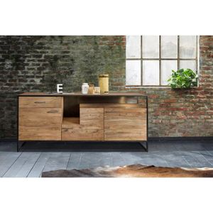 Sideboard Kommode 175 x 85 x 45 cm Akazienholz stonefarben sydney