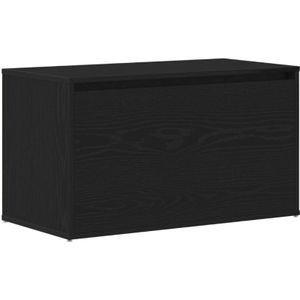 Vidaxl - Bank Schwarz Eiche 80x40x45 cm aus Spanplatte