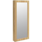 Spiegel-Schmuckschrank mit LED-Beleuchtung Wandmontage Vidaxl