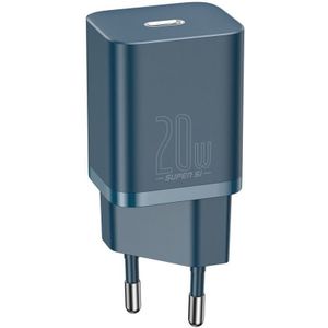 Super Si 1C schnelles USB-C-Ladegerät 20 W Power Delivery blau