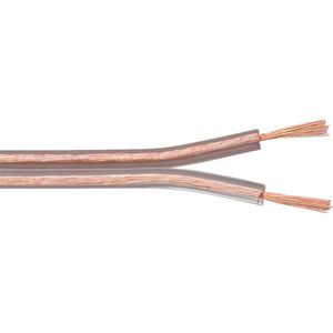 Lautsprecherkabel transparent, 10 m Rolle, Querschnitt 2 x 2,5 mm², CCA. Kabellänge 10 m