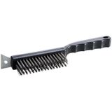 Allgrill bbq Reinigungsbürste für Gussplatten Gusseisen mit Edelstahlborsten 29 cm