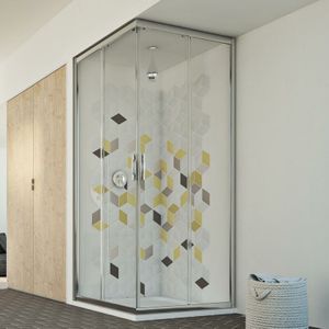 Duschkabine eckig Klarglas h 198 mod. Evolution 72x75 cm