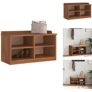 Vidaxl - Flurbank sandnes 87x40x50 cm Massivholz Kiefer - Flurbank - Flurbänke - Bank - Sitzbank