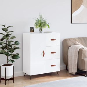 Vidaxl - Sideboard Hochglanz-Weiß 69,5x34x90 cm Holzwerkstoff