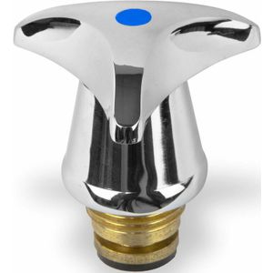 Puteus - Hahnoberteil 1/2' 21mm blau Ventiloberteil Armatur Wasserhahn Kalt