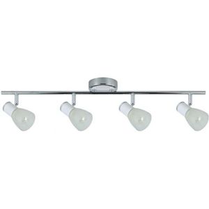 Fabrilamp - akunadecor Cholo Modell Weiß/Chrom Verstellbares Spotlight Strip