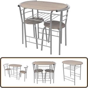 Vidaxl - Frühstückstisch Bar-Set mdf - Esstisch - Bartisch - Küchenstuhl - Barhocker - Moderner Esstisch