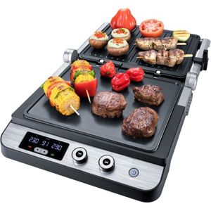 Fg 120 Kontaktgrill edelstahl/schwarz - Steba