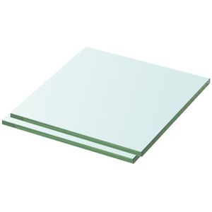 Vidaxl - Regalböden 2 Stk. Glas Transparent 30x30 cm