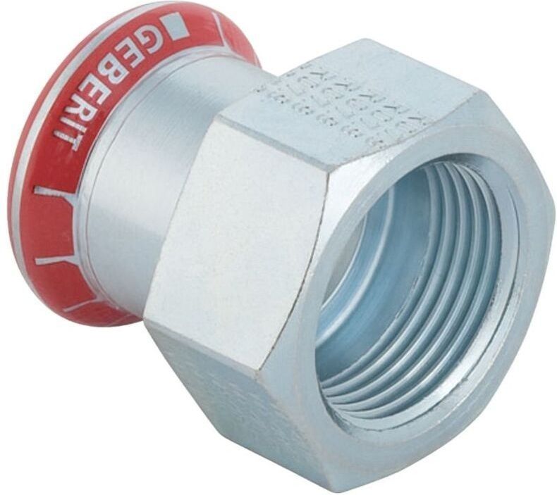 Geberit - Mapress C-Stahl Übergang mit Innengewinde Außendurchmesser 22mm