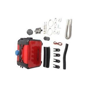 12V Lufterhitzer, 8KW Standheizung, Luftheizung, Luftheizung Air, Luft Dieselheizung Air Standheizung für Auto rv lkw Wohnmobil Bus Rot mit
