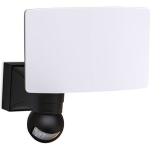 Led Außenstrahler mit Bewegungsmelder IP44 - 1-flammig - Wandlampe 21x17x18cm schwenkbar 20W 2000lm 4000K neutralweiß Fassade Garten schwarz