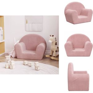 Kindersofa Rosa Weich Plüsch - Kinder Sofa - Rosa - Plüschsofa - Kinderzimmersofa - Kindersitzplatz