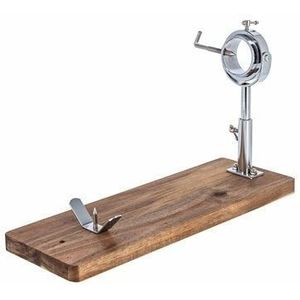 Alfa Dyser - Schinkenhalter mit Beinmodell aus schwarzem Akazienholz
