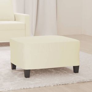 Vidaxl - Fußhocker Creme 70x55x41 cm Kunstleder