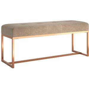 Vidaxl - Sitzbank Beige 110x36x45 cm Samt