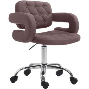 Arbeitshocker Dublin Stoff braun