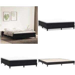Vidaxl - Boxspringbett ohne Matratze Schwarz 180x220 cm Samt