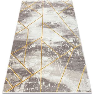 Teppich core 1818 Geometrisch - Strukturell, zwei Ebenen aus Vlies, elfenbein / gold beige 120x170 cm