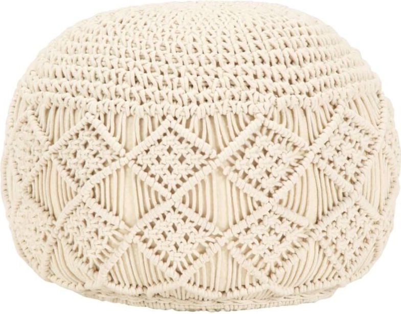 Vidaxl - Makramee Sitzpuff Handgefertigt 45 x 30 cm Baumwolle