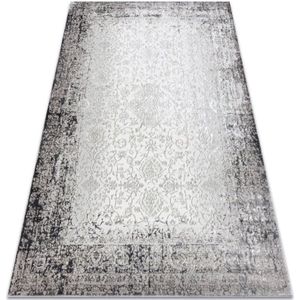 BLISS Z226AZ226 Teppich creme / grau – Rahmen, Ornament, modern, strukturell grey 120x170 cm