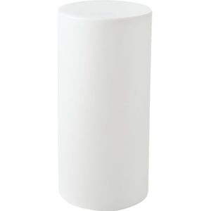 Outdoor Stehlampe led Weiß Kunststoff IP54 Wasserfest mit Fernbedienung Säulenform Moderne Gartenbeleuchtung Außenleuchte