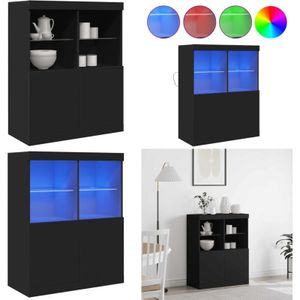Vidaxl - Sideboard Schwarz 81x37x100 cm Holzwerkstoff
