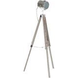 Dkd Home Decor - Stehleuchte dkd homedecor Metall Holz silber hellbraun Stativ (66 x 66 x 142 cm)