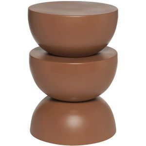 sweeek - Beistelltisch, Sofaende, Nachttisch aus Metall, Ø32 x H 46.5 cm