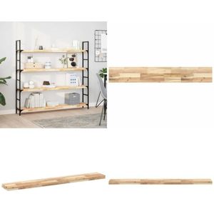 Vidaxl - Schweberegal 140x20x4 cm Massivholz Akazie Unbehandelt - Wandregal - Holzkasten - Dekoelement - Regal - Raumgestaltung - Home & Living