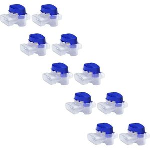 10-teiliges Kabelverbinder-Set für Rasenroboter – 10 mit Gel gefüllte Verbinder zum Verlängern oder Reparieren von Niederspannungs-Elektrokabeln für