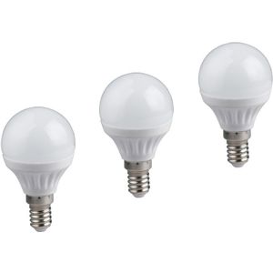 Trio - E27 led 3 Stk. - 5 Watt, 400 Lumen, 3000 Kelvin warmweiß, Ø4,5cm - nicht dimmbar